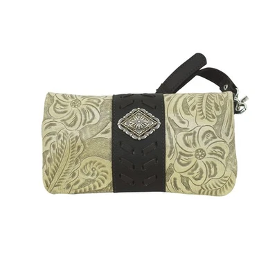 Bolso sin asas American West para mujer Grab and Go de cuero arena OS Foto 1 de 4