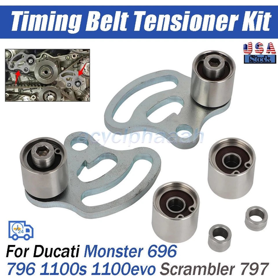 Timing Belt Tensioner Kit For Ducati Monster 696 796 1100s 1100evo Scrambler 797 Foto 1 de 4