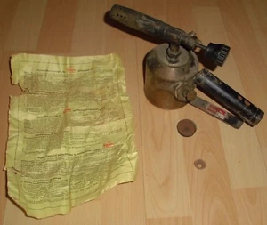 lampada saldante vecchia vulcano alemania 424 anl top decorazione d'epoca saldatura lampada ottone benzina - Foto 1 di 11