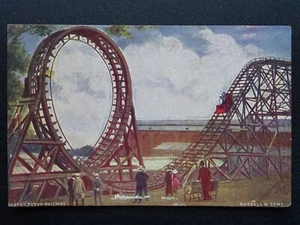 London Croydon Crystal Palace TOPSY TURVY RAILWAY c1908 postal de J. Russell - Imagen 1 de 2