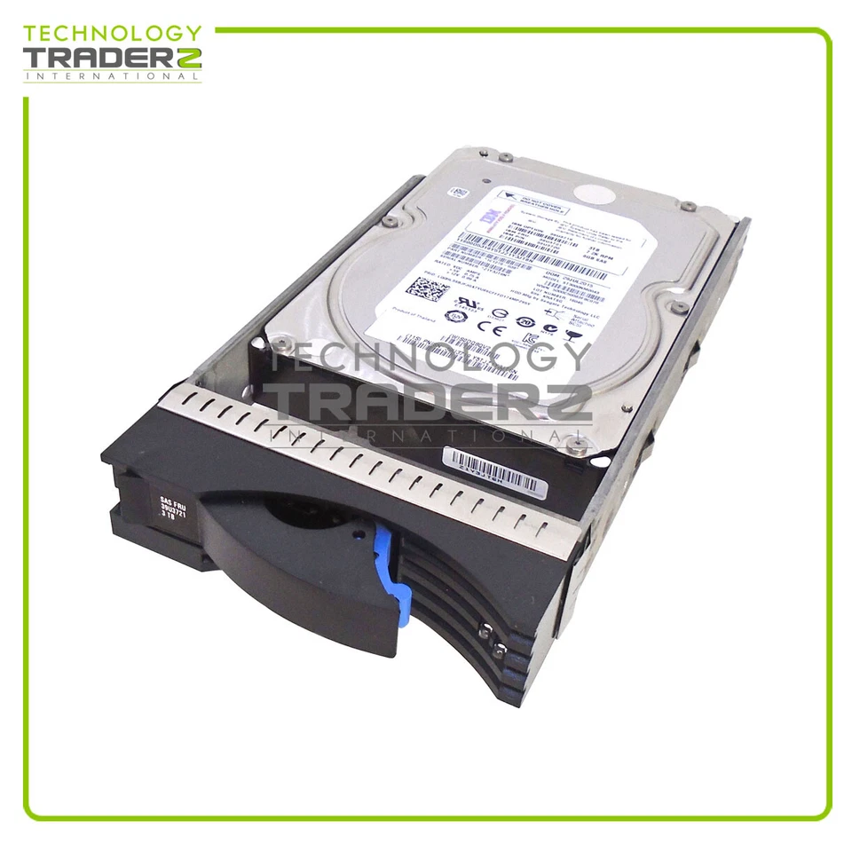 39U3720 IBM 3TB 7.2K SAS 6Gbps 3.5" Hard Drive 39U3721 ST3000NM0043 ***Pulled*** - Image 1 of 1