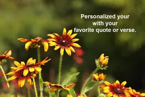 Black eyed susans photograph and personalized with your words. - Picture 1 of 1