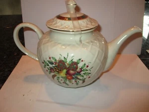 Lenox "Holiday Tartan" Teapot - Picture 1 of 3