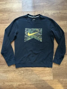 Nike Crewneck Sweater Size Small Mens Military Woodland Camouflauge Pattern - Picture 1 of 17
