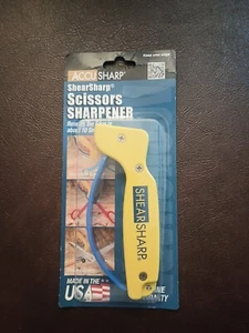 ShearSharp AccuSharp Gloss Tungsten Carbide 1 Scissor Sharpener Yellow - Picture 1 of 3