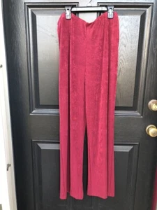 New Chico's Travelers Mulberry Red No Tummy Pants 2 Large L 12 14 NWT Cranberry - Picture 1 of 1