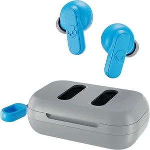 Skullcandy Dime 2 Bluetooth Wireless In-Ear Headphones Earbuds - Grey/Blue - Photo 1 sur 6