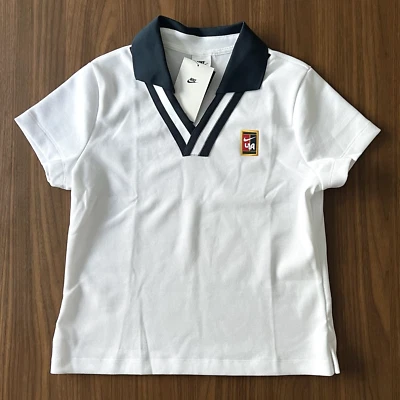 Nike x YOON Ahn Tenis Polo Para Mujer Mediano Blanco Calce Ajustado Camisa FZ0276-100 ($70) Foto 1 de 4