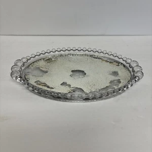 Rare Imperial Glass Candlewick Glass 9 1/4” Oval Tray for Mirror Vanity Dresser - Picture 1 of 5