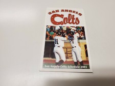 RS20 San Angelo Colts 2001 Minor Baseball Pocket Schedule - Coors