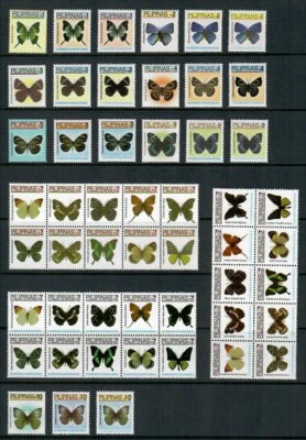 (RP06A) FILIPINAS - 2006 - 2007 JUEGOS COMPLETOS DE SELLOS REGULARES - MARIPOSAS. MUH Foto 1 de 2