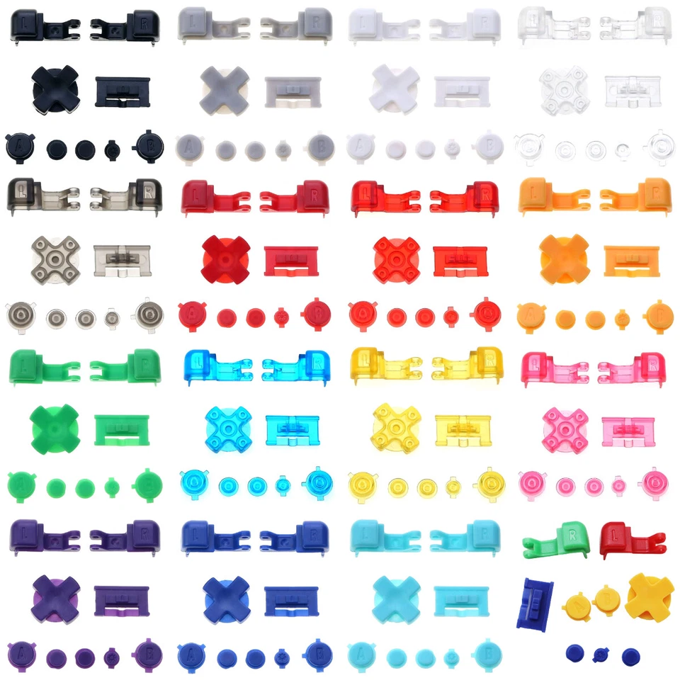 🕹 Ersatz Knöpfe Tasten für Nintendo GameBoy Advance SP GBA Buttons Gummi Knopf