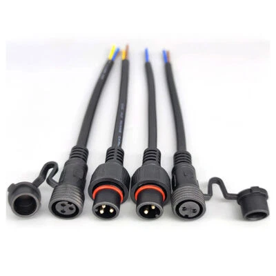 2-8Pin IP68 Waterproof Cable Wire Connectors W/ Cap Electrical Socket Plug Power - Image 1 of 4