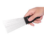 5x Stainless Steel Afro African Hair Pick Comb Twist Comb Set Hair Styling DTD
