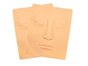3D Face Silicon Skin for Make Up Practice Tatto Nose Eyebrow Lips Easy Practice - Picture 1 of 11