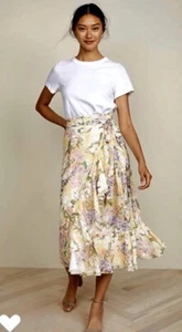 Yumi Kim Novella Wrap Skirt in Garden Lemon. NWT. Size XXS. Retail- $238 - Picture 1 of 8