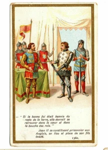 ANCIEN CHROMO - SCENE PARLANTE - DORÉ - JEAN II SE CONSTITUANT PRISONNIER - 1360 - Picture 1 of 1