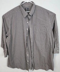 GS Classic Fit Hombre Manga Larga Talla 20-34/35, Marrón Cuadros, Fresco y Seco - Imagen 1 de 4