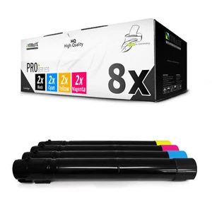 8x Toner F Sleeve R Lexmark C950DE C950X2 - Zdjęcie 1 z 5