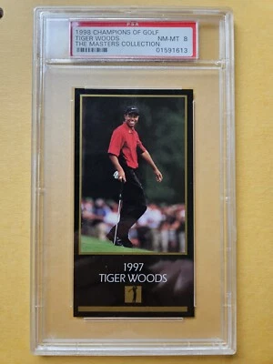 TIGER WOODS 1998 CHAMPIONS OF GOLF "THE MASTERS COLLECTION" GRADED PSA 8 NM-MT!! - Image 1 of 4