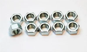 Pack of of (10) 8mm Zinc Plated Nuts - Picture 1 of 1