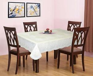 Vinyl Floral Dining Tablecloth with Lace for 4 Seater Table 54 x 78 Inches US