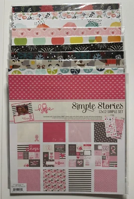 Simple Stories 12 x 12 Simple Sets-Multiple Variations Available-You Choose