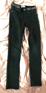 Black stretch denim jeans, preteen girl size 10, Jordache brand, elastic waist - Picture 1 of 5