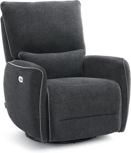 Power Swivel Glider Rocker Recliner Chair, Electric Swivel Rocker Recliner with - Picture 1 of 8