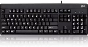 Adesso Easy touch 630Ub, Antimicrobial Waterproof Keyboard (AKB-630UB), Black - Picture 1 of 6