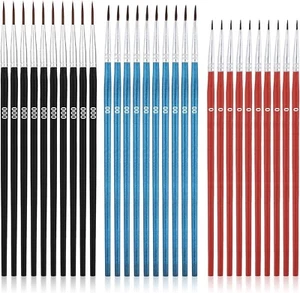 30pcs Fine Tip Detail Paint Brushes, #0#00#000 Tiny Thin Paint Brush Set Micro M - Picture 1 of 6