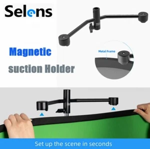 Selens Background Support Stand Photo Backdrop Magnetic Reflector Holder Studio - Picture 1 of 11