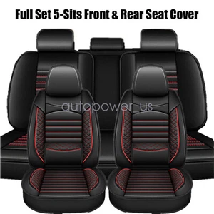 Pu Leather Car 5-Seat Covers Cushion Front + Rear For 2016-2024 Subaru Crosstrek - Picture 1 of 17