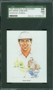 1990 IMPERIAL PUBLISHING # 13 MARK O'MEARA SGC-10 SOLO FINEST GRADED . - Picture 1 of 2