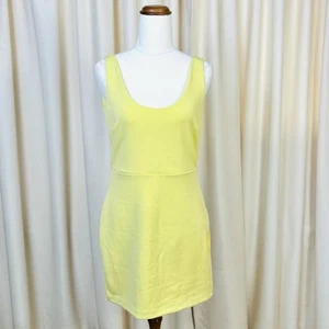 Lover the Label Jonesey Mini Dress Butter Yellow Cocktail Event Party Size 12 - Picture 1 of 8