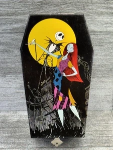 VTG Nightmare Before Christmas Kreisler Coffin Jewelry Music Box Sally Jack RARE - Picture 1 of 20