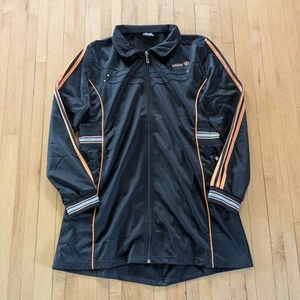 Vintage Adidas Equipment Track Jacket Size 4XL Black Orange Trefoil Back Logo - Picture 1 of 10