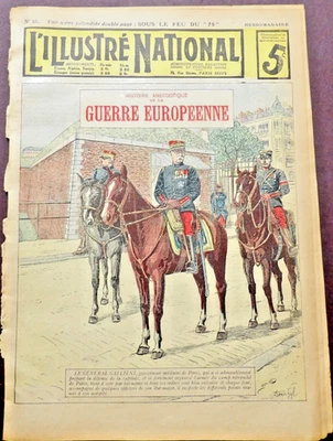 L'Illustre National -Guerre Europeenne Anecdotique, No.21, 1914 French Magazine. - Image 1 of 4