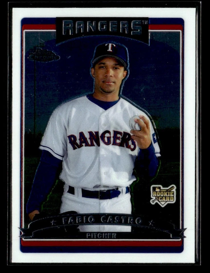 2006 Topps Chrome #297 Fabio Castro Rookie Card Texas Rangers - Image 1 of 2