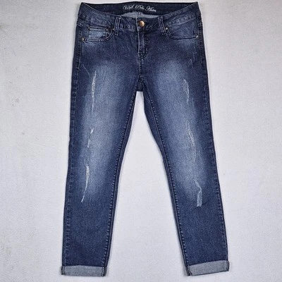 U.S. Polo Assn. Джинсы женские размер 9/10 синий лодыжки с манжетами искусственно состаренные брюки 98826 - Изображение 1 из 4