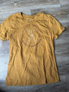 Duluth DIY or Die Women’s XS Yellow T Shirt - Picture 1 of 3