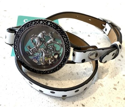 NEW Origami Owl Leather Bracelet Pet Owl Panda Bear Elephant Dog Bird Animals - Image 1 of 4