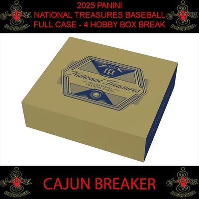 ARIZONA DIAMONDBACKS *4 HOBBY BOX CASE BREAK* 2025 PANINI NATIONAL TREASURES A - Image 1 of 4