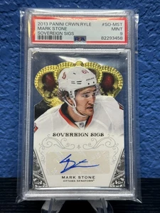 2013-14 Panini Crown Royale - Sovereign Signatures Mark Stone #SO-MST (AU) PSA 9 - Bild 1 von 2