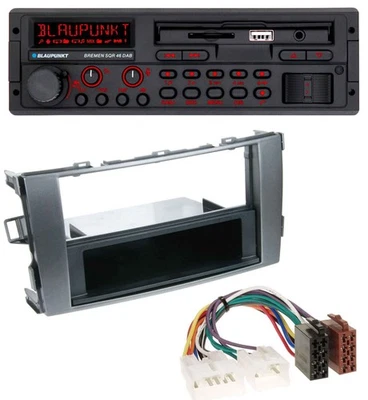 Blaupunkt SD MP3 USB Bluetooth DAB Autoradio für Toyota Auris 07-12 anthrazit-gr - Bild 1 von 4