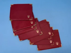 Original Rolex Kartenetui / Geldbörse rot Leder - Bild 1 von 3