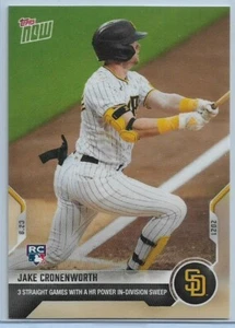 2021 Topps Now Jake Cronenworth Rookie #406 3 Straight Games w/ HR PR: 1,375 - Picture 1 of 2