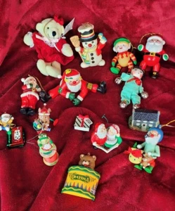 Figurine Ornamenti Natalizi Babbo Natale Vintage Collezione Vacanze Lotto Vari - Foto 1 di 6