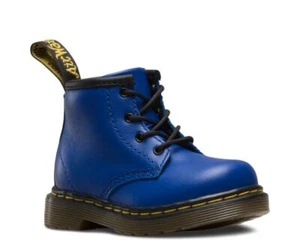 Dr. Martens Kids 4 Loch Brooklee B Wild Blue Softy T - Picture 1 of 12