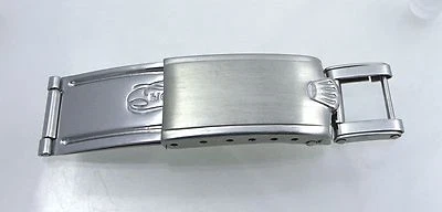 Rolex Brevete Swiss Made Watch Band Bracelet Buckle Big Logo 6535 13.6mm 1960 - Image 1 of 4